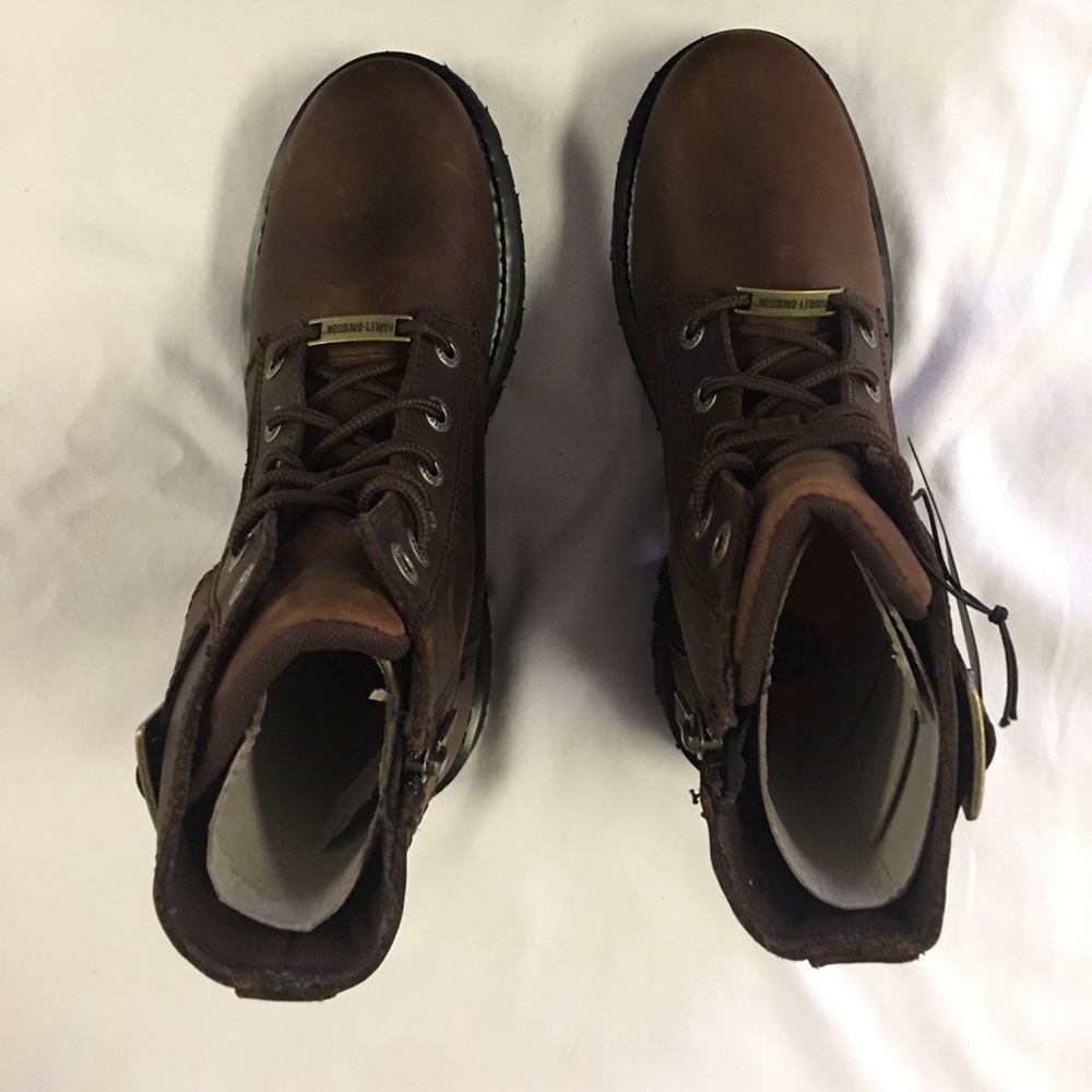 Last pair! Size 8.5 Harley Davidson Rustic Brown - Picture 6 of 8